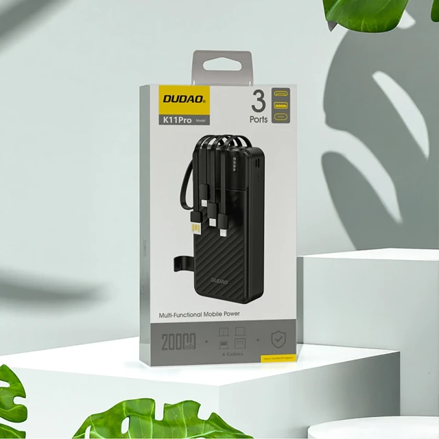Павербанк Dudao K11PRO 20000mAh Black (K11PRO_Black)