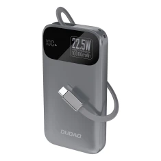 Powerbank Dudao K31 10000 mAh 22.5W PD Сірий (K31_Metal Grey)