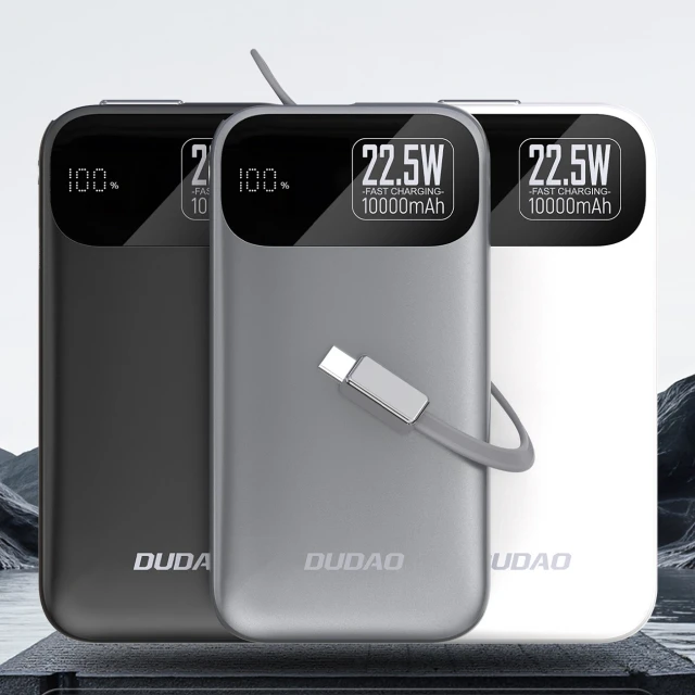 Powerbank Dudao K31 10000 mAh 22.5W PD Сірий (K31_Metal Grey)