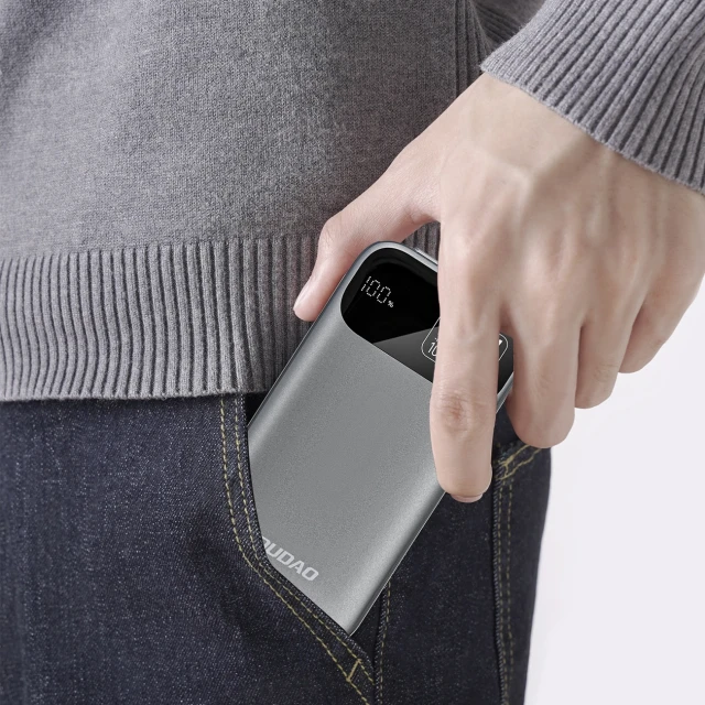 Powerbank Dudao K31 10000 mAh 22.5W PD Сірий (K31_Metal Grey)