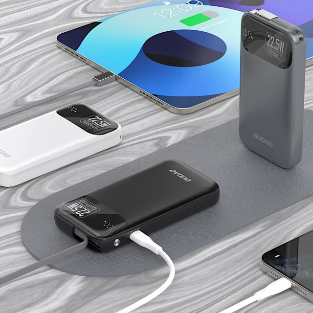 Powerbank Dudao K31 10000 mAh 22.5W PD Сірий (K31_Metal Grey)