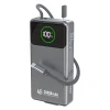 Powerbank Dudao K31 Pro 45W 20000mAh со встроенным кабелем USB-C Серый (K31Pro)