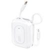 Powerbank Dudao K32 10000 mAh з вбудованим кабелем USB-C/Lightning Білий (K32 white)