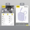 Powerbank Dudao K32 10000 mAh з вбудованим кабелем USB-C/Lightning Фіолетовий (K32 purple)