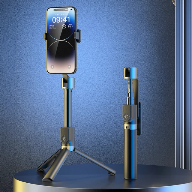 Штатив Dudao F18 1,1 м з пультом Bluetooth Чорний (6977196682072)