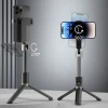 Штатив Dudao F18 1,1 м з пультом Bluetooth Чорний (6977196682072)