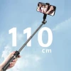Штатив Dudao F18 1,1 м з пультом Bluetooth Чорний (6977196682072)