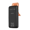 Павербанк Dudao K6Pro+ 20000 mAh з 3 вбудованими кабелями Black (K6Pro+-black)
