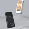 Павербанк Dudao K6Pro+ 20000 mAh з 3 вбудованими кабелями Black (K6Pro+-black)