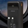 Powerbank Dudao K15MAX 30000mAh PD 22.5W з вбудованими кабелями Black (K15MAX-B)