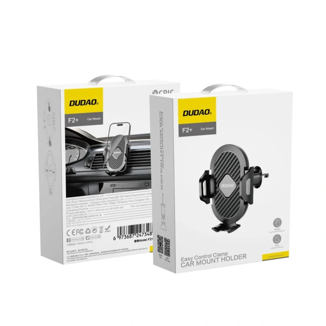 Автодержатель Dudao F2+ Black (6977196682607)