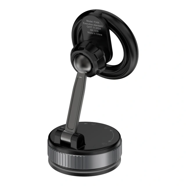 Автотримач Dudao F24X Black with MagSafe (F24X)