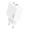 Мережевий зарядний пристрій Dudao A27 Max 35W GaN White (A27MAX_White)