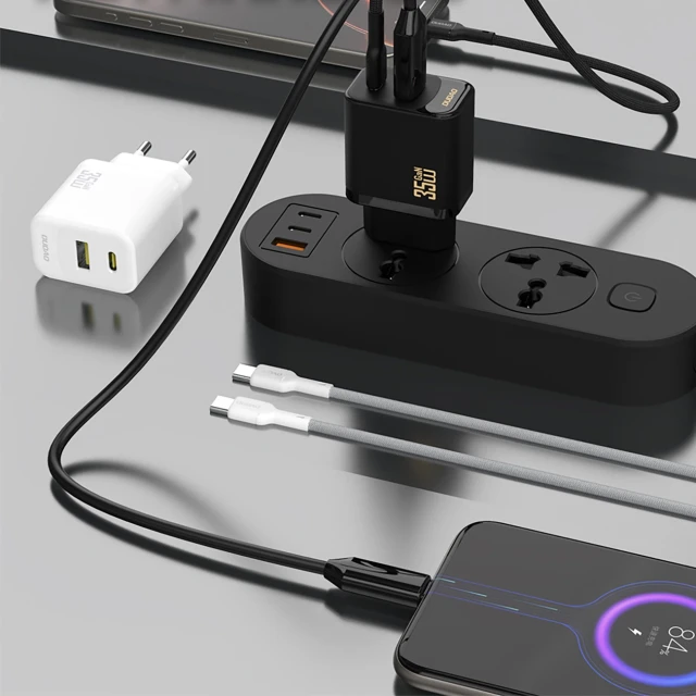 Мережевий зарядний пристрій Dudao A27 Max 35W GaN White (A27MAX_White)