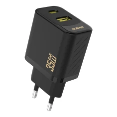 Мережевий зарядний пристрій Dudao A27 Max 35W GaN Black (A27MAX_Black)
