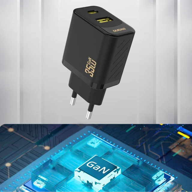 Сетевое зарядное устройство Dudao A27 Max 35W GaN Black (A27MAX_Black)