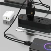 Мережевий зарядний пристрій Dudao A27MaxCEU PD QC 35W USB-A USB-C з кабелем USB-C Чорний (6977196682928)