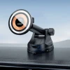 Автотримач Dudao F12MAX+ з бездротовою зарядкою 15W сумісний з MagSafe чорний (6977196683666)