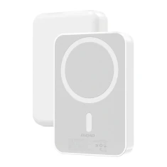 Powerbank Dudao K26 10000mAh 20W USB-A / USB-C White with MagSafe (6977196683703)
