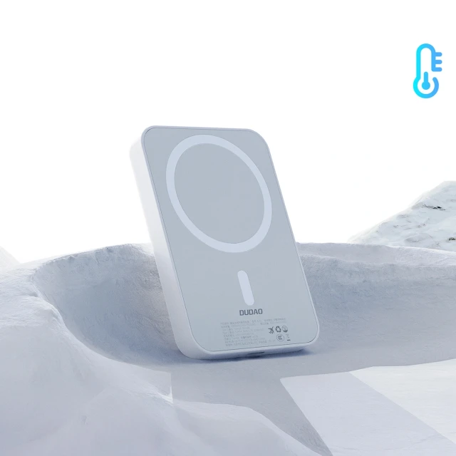 Powerbank Dudao K26 10000mAh 20W USB-A / USB-C White with MagSafe (6977196683703)