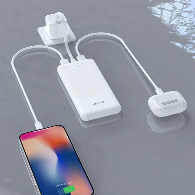 Powerbank Dudao K10Pro 2,4A 20000mAh 2 x USB-A Білий (6977196683819)
