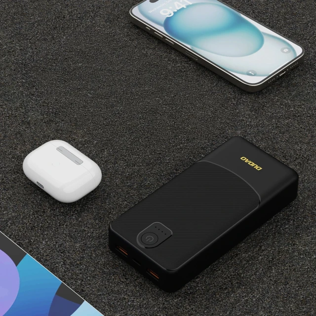 Powerbank Dudao K10Pro 2,4A 20000mAh 2 x USB-A Чорний (6977196683826)