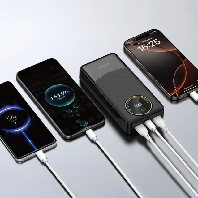 Powerbank Dudao K12Pro 22,5W PD 20000mAh USB-A, USB-C Чорний (6977196683895)