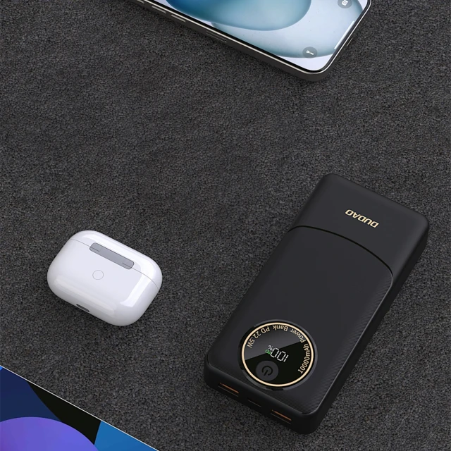 Powerbank Dudao K12Pro 22,5W PD 20000mAh USB-A, USB-C Чорний (6977196683895)