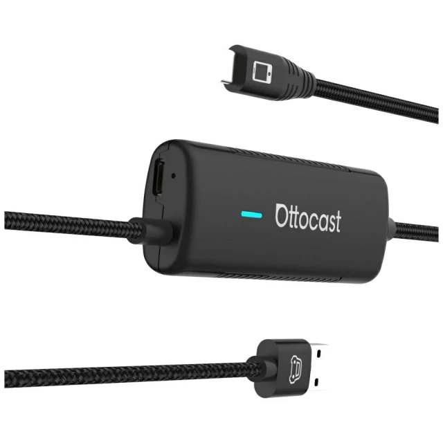 Автотримач Ottocast CA450-T Mirror Touch CarPlay Black (6977341740176)