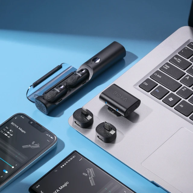 Мікрофон BOYA MAGIC-02 бездротовий 2.4GHz USB-C Black