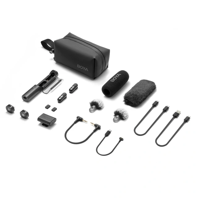 Мікрофон BOYA MAGIC-02 бездротовий 2.4GHz USB-C Black