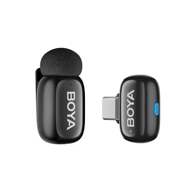 Мікрофони BOYA Mini 2-01 бездротові 2.4GHz USB-C Black (6977490711812)