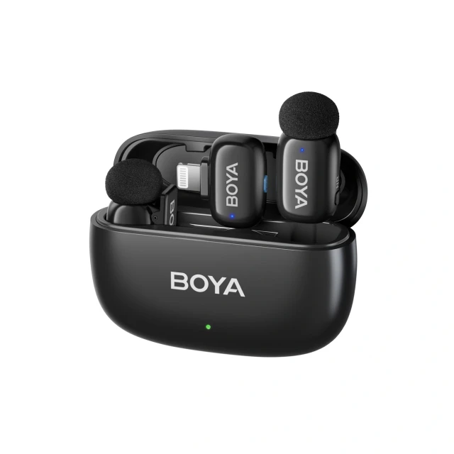 Мікрофони BOYA Mini 2-01 бездротові 2.4GHz USB-C Black (6977490711812)
