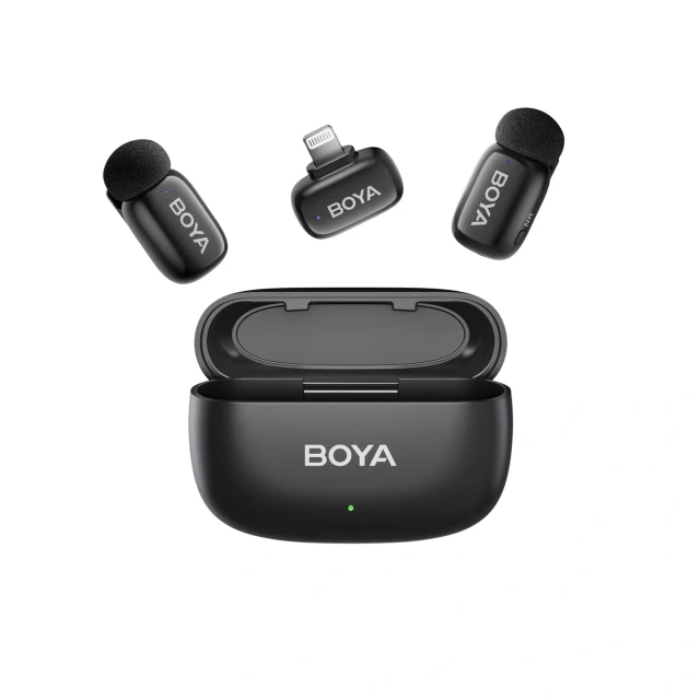 Мікрофони BOYA Mini 2-01 бездротові 2.4GHz USB-C Black (6977490711812)