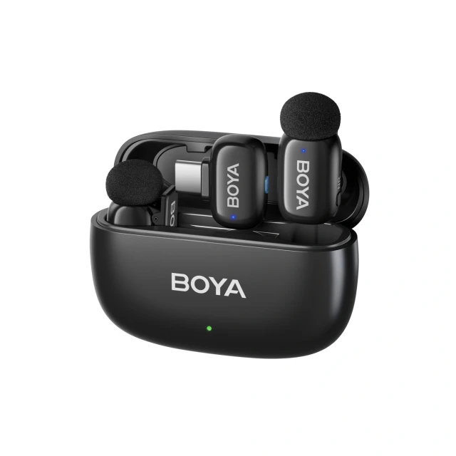 Мікрофони BOYA Mini 2-01 бездротові 2.4GHz USB-C Black (6977490711812)
