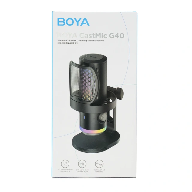 Мікрофон ігровий BOYA CastMic G40 дротовий USB-C Black (6977490711867)