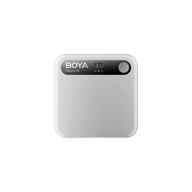 Диктофон BOYA Notra з AI транскрипцією Silver