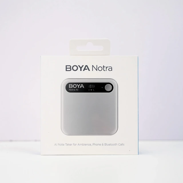 Диктофон BOYA Notra з AI транскрипцією Silver