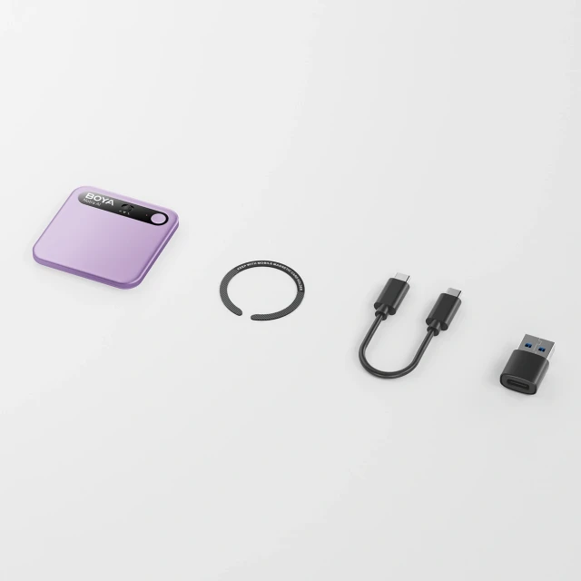 Диктофон BOYA Notra з транскрипцією AI Purple (6977490712369)