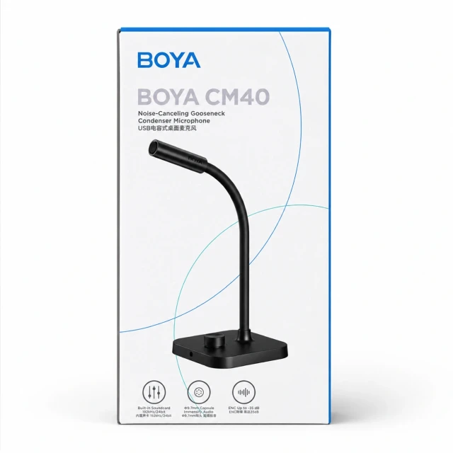 Мікрофон конференцийний BOYA CM40 дротовий Black (6977490712529)