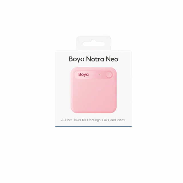 Диктофон BOYA Notra Neo AI Pink (6977490713687)