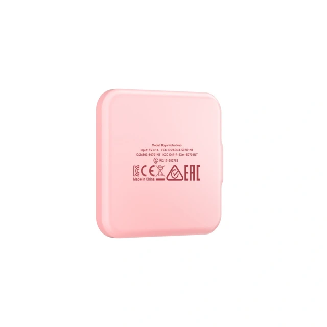 Диктофон BOYA Notra Neo AI Pink (6977490713687)