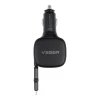 Автомобільна зарядка Veger CC89 USB C + кабель USB C / Lightning QC PD 84W Black (6977525751202)
