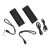 Powerbank Veger 2.4A 2 x 5000 mAh з підігрівом для рук Black Silver (2 pack) (6977525751363)