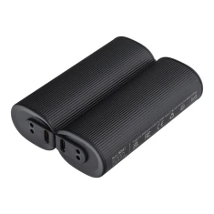 Powerbank Veger 2.4A 2 x 5000 mAh з підігрівом для рук Black Silver (2 pack) (6977525751363)