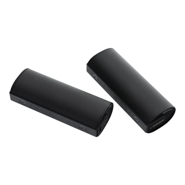 Powerbank Veger 2.4A 2 x 5000 mAh з підігрівом для рук Black Silver (2 pack) (6977525751363)