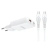 Мережевий зарядний пристрій Veger USB A + Type C PD 65W White (6977525753206)