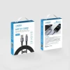Кабель Veger USB A до USB C з LED підсвічуванням PD 3A 66W 1.2m Black (6977525753381)