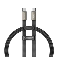 Кабель Veger USB-C to USB-C PD 5A 240W 1.5 м Black (5903396439964)