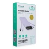 Powerbank Charmast W1148 10000 mAh з вбудованими кабелями USB A/USB C/Lightning/Micro USB Purple (6977525753749)